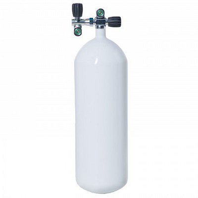 Potápačská Fľaša 15L / 230 bar VÍTKOVICE CYLINDERS Biela Iba fľašu bez ventilu Botka Gumová